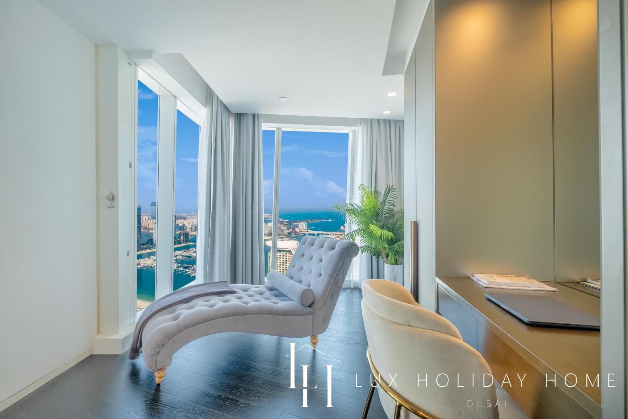 Lux - Lavish Suite With Full Palm Jumeirah View 1 Дубай Экстерьер фото