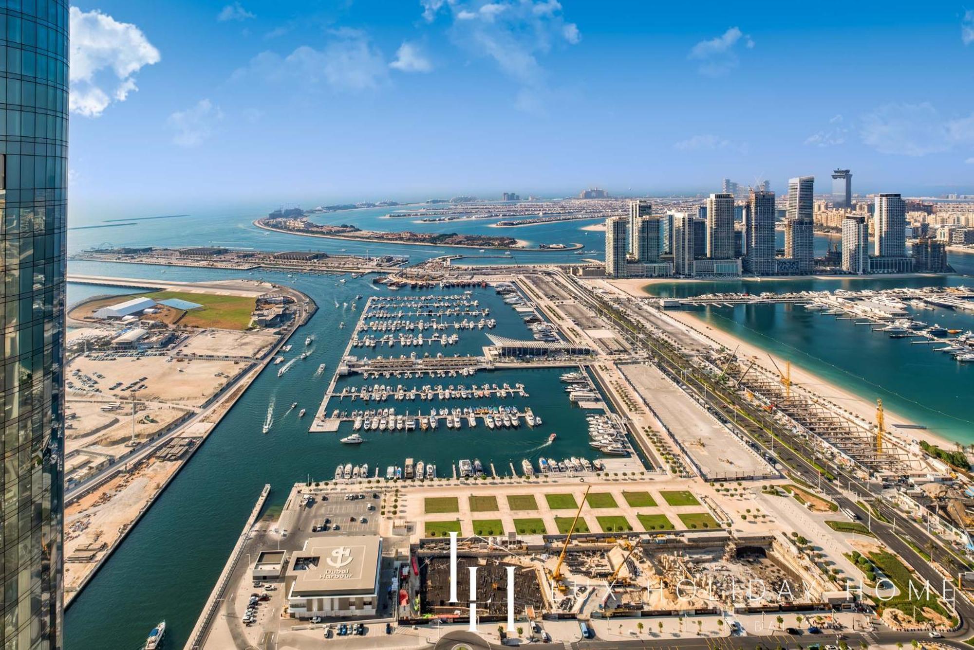 Lux - Lavish Suite With Full Palm Jumeirah View 1 Дубай Экстерьер фото